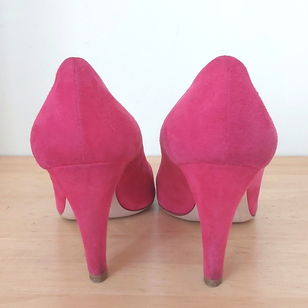 Miu Miu pink suede leather Heel shoes - Picture 4 of 15